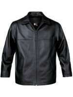 Traditional Black Leather Jacket for Men