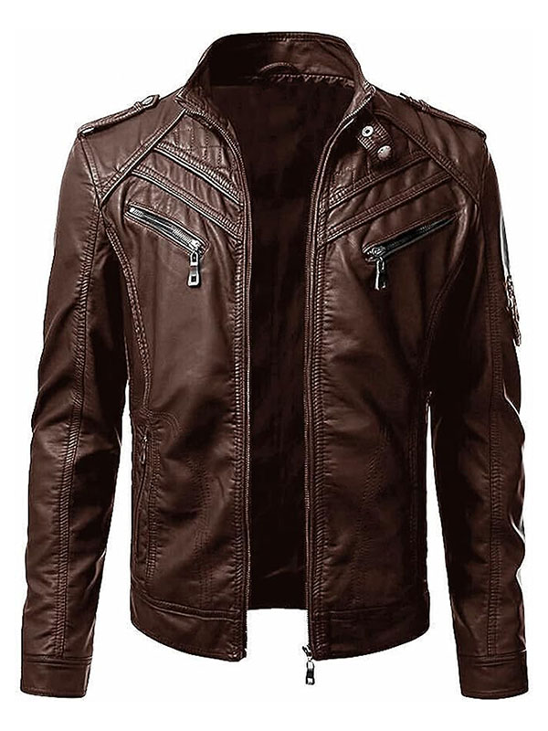 mens-brown-cafe-racer-leather-motorcycle-jacket