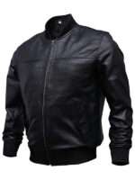 black-varsity-leather-jacket