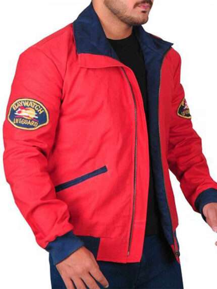 david-hasselhoff-baywatch-red-bomber-jacket