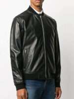 mark-wahlberg-black-bomber-leather-jacket