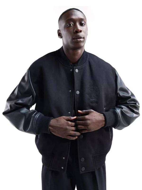 khaby-lame-black-varsity-jacket